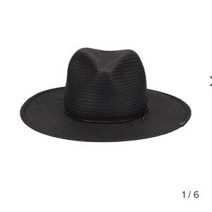 ♥️ Packable Straw Hat in Black